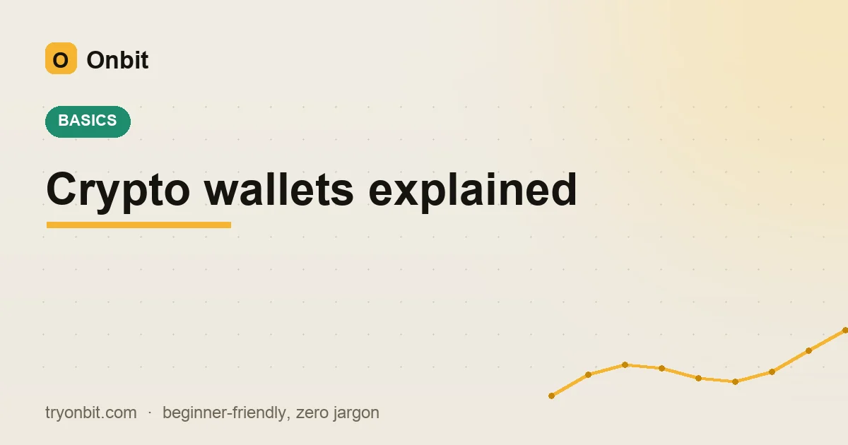 A simple diagram contrasting an exchange wallet, a phone hot wallet and a hardware cold wallet for a beginner