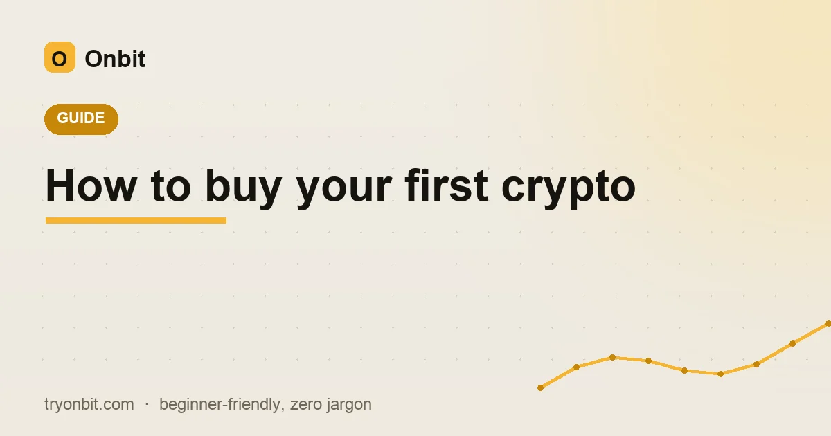 How to buy your first crypto